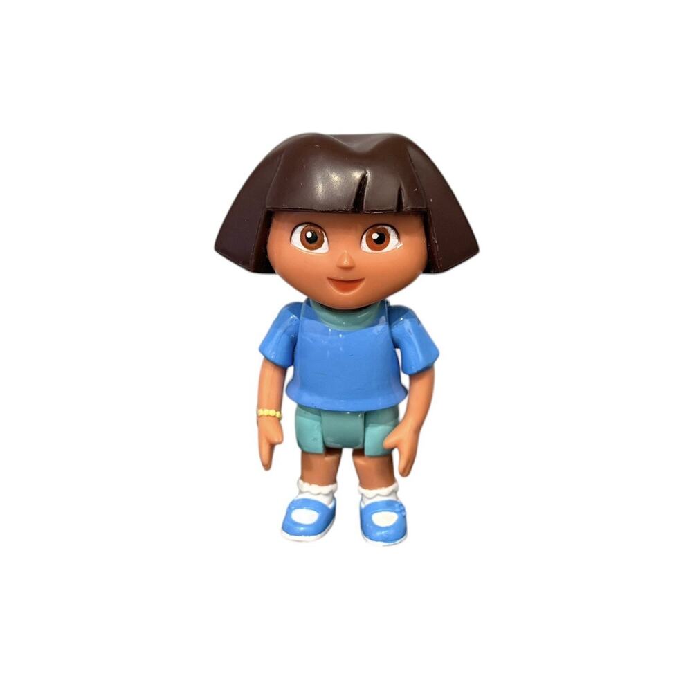 DORA THE EXPLORER TALKING DOLL HOUSE REPLACEMENT FIGURE PVC GIRL WITH BLUE SHIRT
